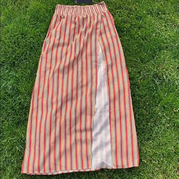 ✨NWT✨House of Harlow Striped Maxi Skirt - Picture 3 of 7